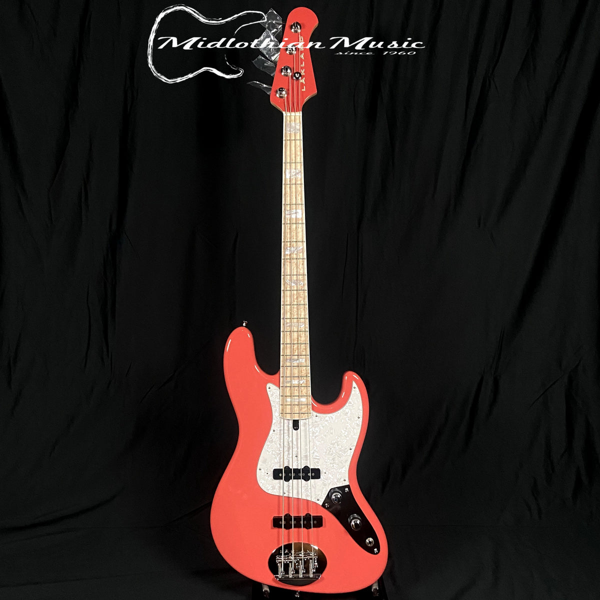 Lakland USA 44-60 Custom Jazz Bass - 4-String - Coral Gloss Finish w/Case  DISCOUNTED