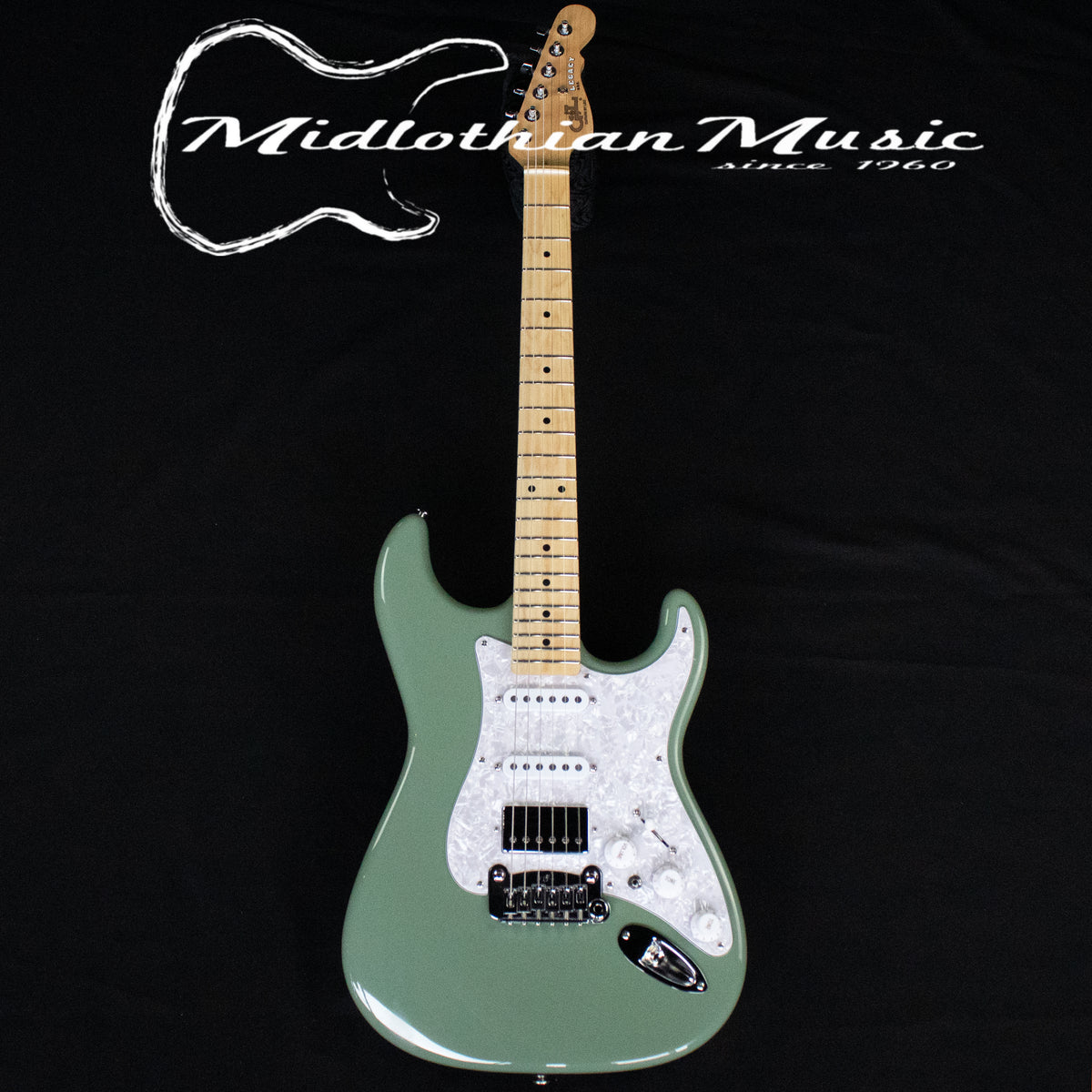 G&L USA Fullerton Deluxe Legacy HB - Matcha Green Finish w/Gig Bag  (CLF2210319)