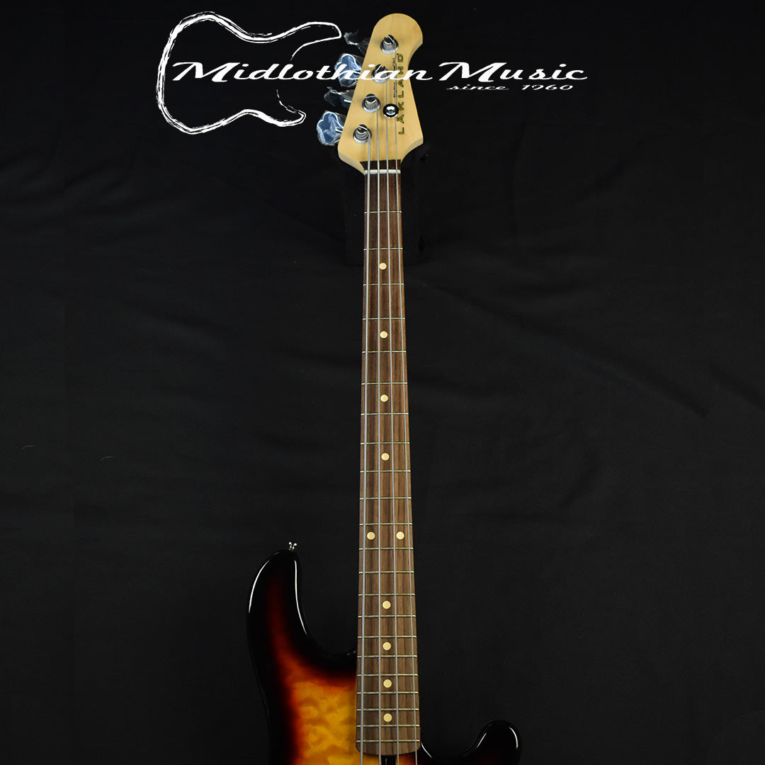 Lakland Skyline 44-02 Deluxe Bass Guitar - 3-Tone Sunburst Finish  (121108669)