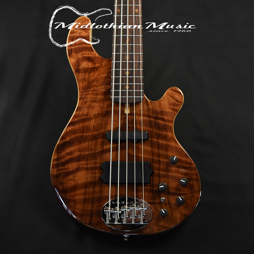 Lakland USA 55-94 Custom Deluxe - 5-String Bass - Flamed Redwood Finish  w/Case (7900) @8.8lbs