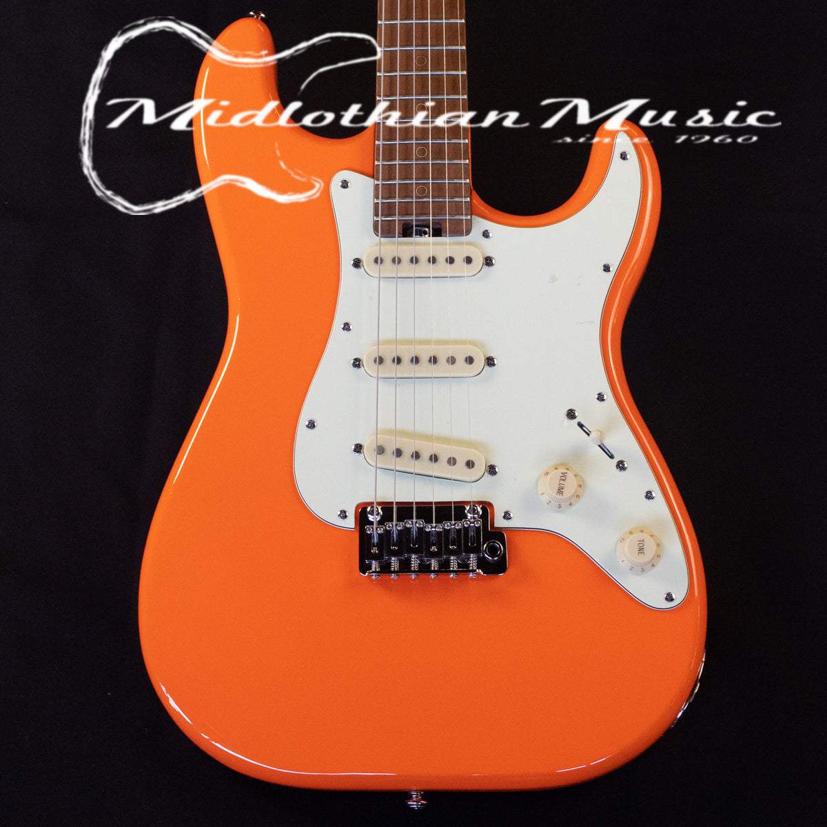 Schecter - Nick Johnston Traditional SSS Electric Guitar - Atomic Orange  Finish