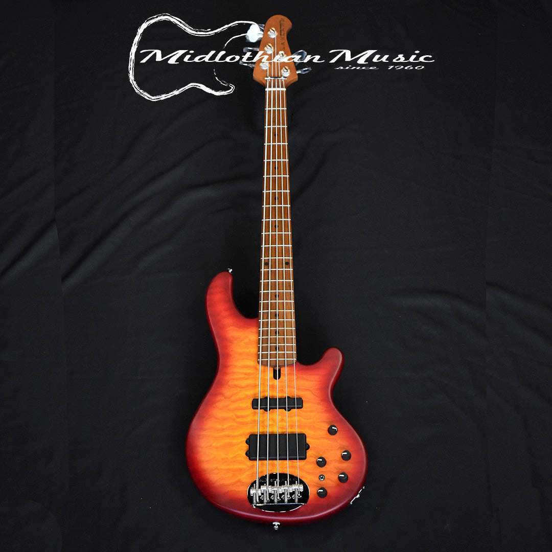 Lakland Skyline 55-02 Deluxe Bass Guitar - Satin Cherryburst 