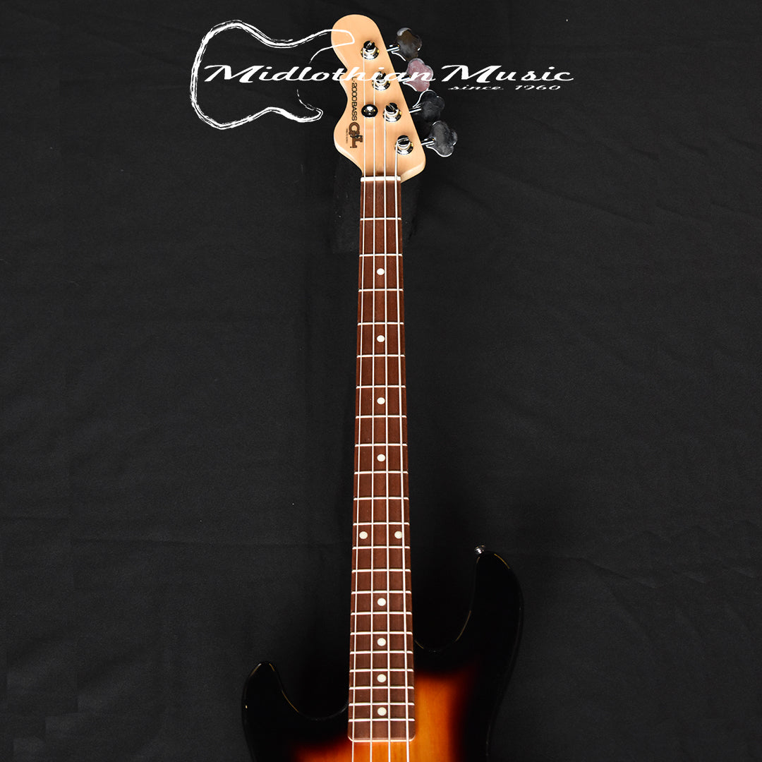 G&L Tribute L2000 - Left-Handed Electric Bass - 3-Tone Sunburst 