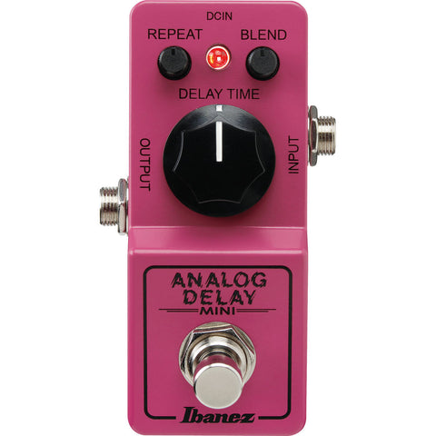 Ibanez ADMINI Analog Delay Mini Pedal - Pink Finish