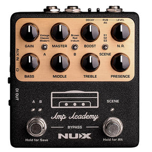 NUX Amp Academy (NGS-6) Stomp Box Amp Modeler Effects Pedal