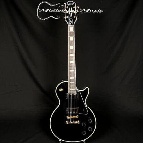 Epiphone - 2022 Les Paul Custom Electric Guitar - Ebony - Black Gloss Finish USED