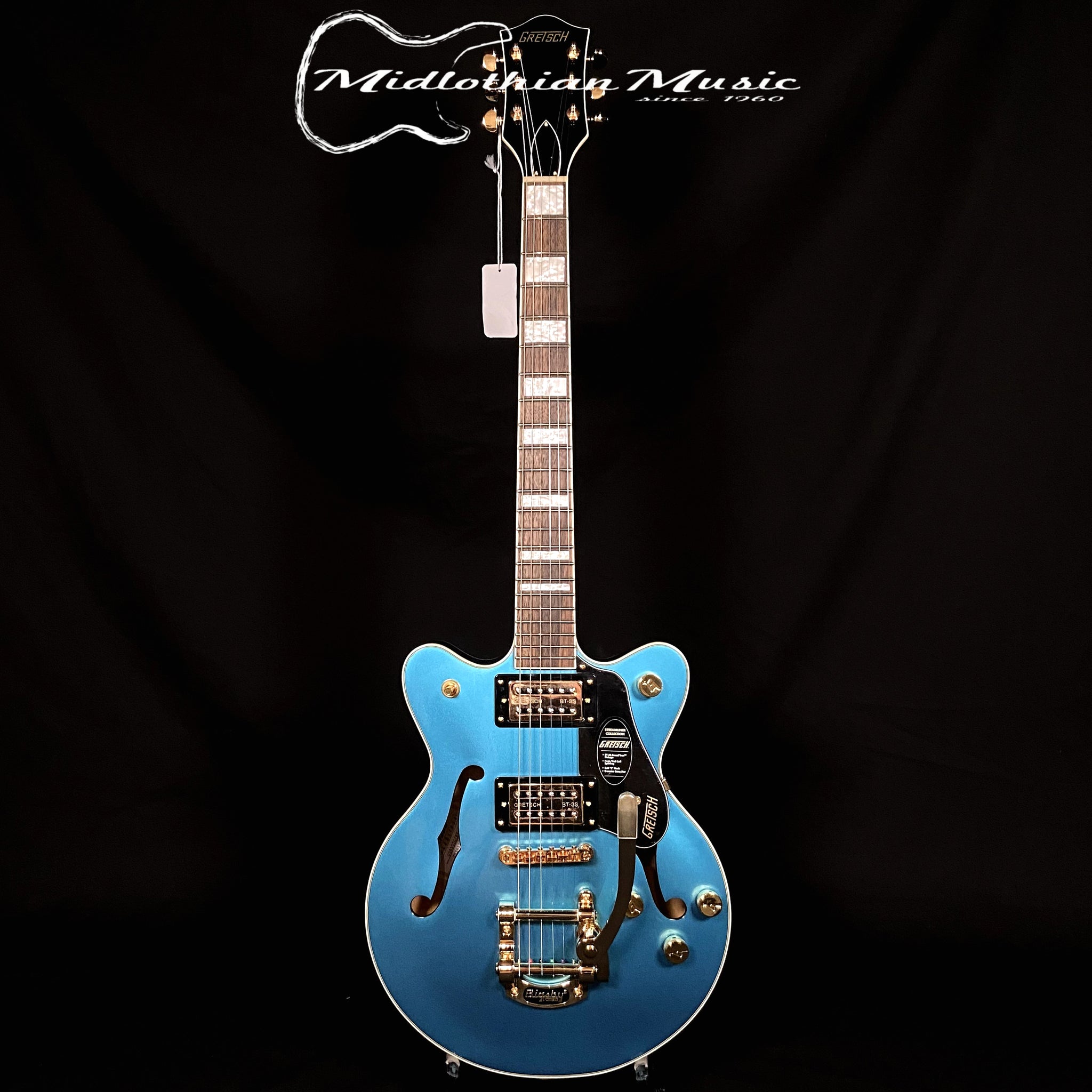 Gretsch - G2655TG Streamliner Center Block Jr. Double-Cut w/Bigsby LTD - Riviera Blue