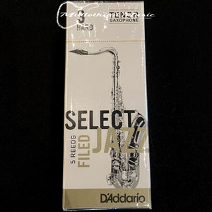 D'Addario Select Jazz Filed Reeds - Box Of 5 Reeds - 3 HARD Size - New Old Stock