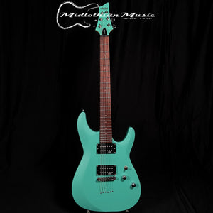 Schecter C-6 Deluxe - 6-String Right Handed Electric Guitar - Satin Aqua Finish