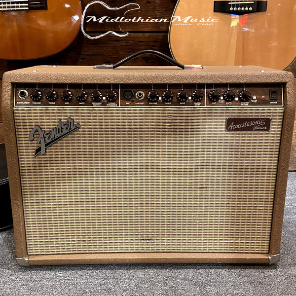 Fender Acoustasonic Junior - 2-Channel 40-Watt 2 x 8" Acoustic Guitar Amp - Brown Finish USED