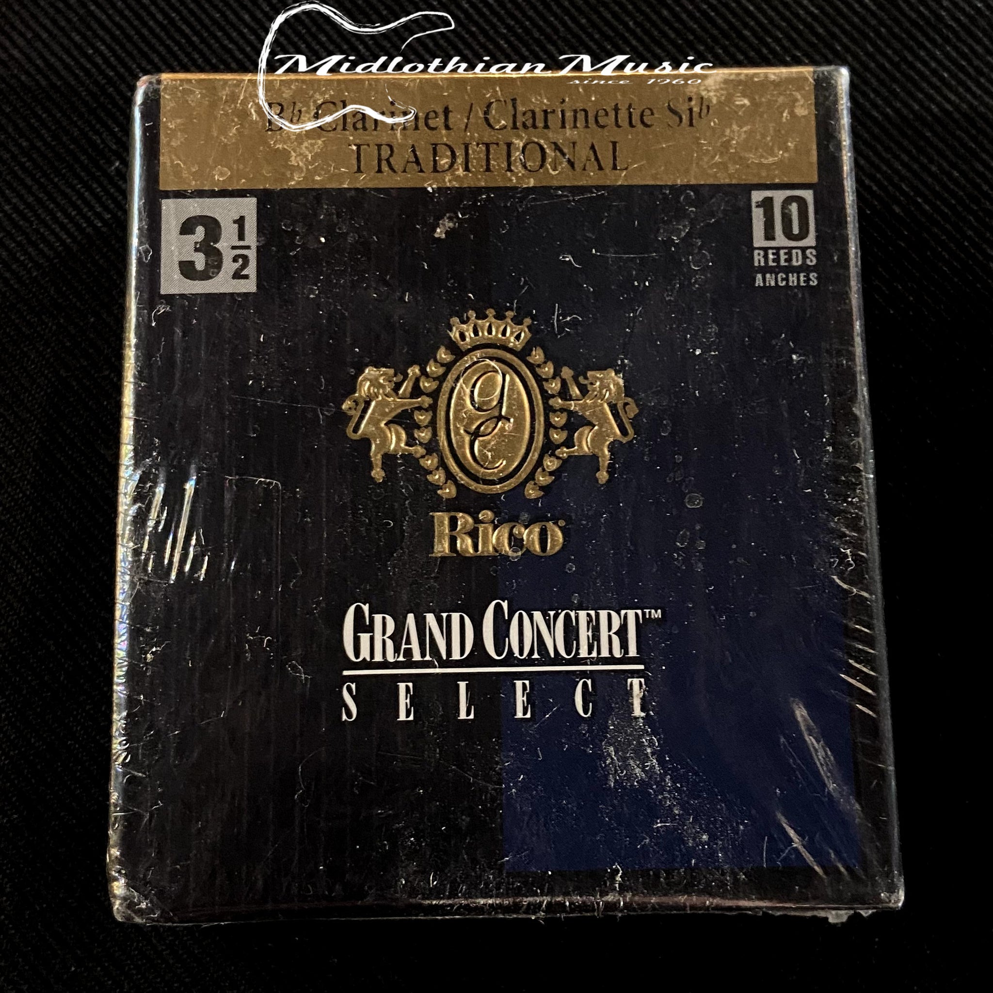 Rico - Grand Concert Select - 10 Bb Clarinet Reeds - Size 3.5