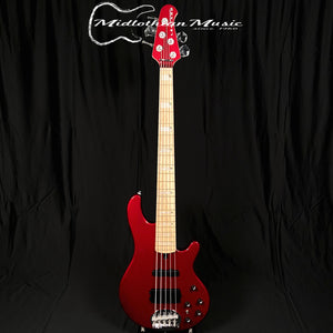 Lakland Skyline 55-02 Custom - 5-String Bass Guitar - Candy Apple Red Gloss Finish