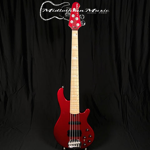 Lakland Skyline 55-02 Custom - 5-String Bass Guitar - Candy Apple Red Gloss Finish