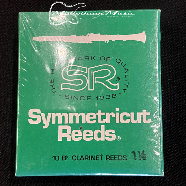 Rico Symmetricut Reeds - 10 Bb Clarinet Reeds - Size 1.5 - New Old Stock!