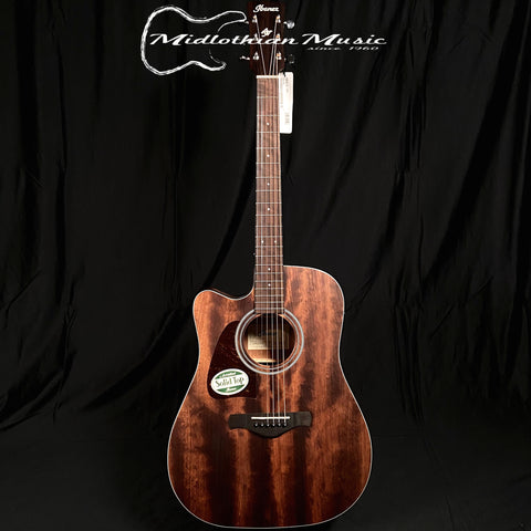 Ibanez AW54LCEOPN - Left-Handed Dreadnought - Acoustic-Electric Guitar - Natural Open Pore Finish