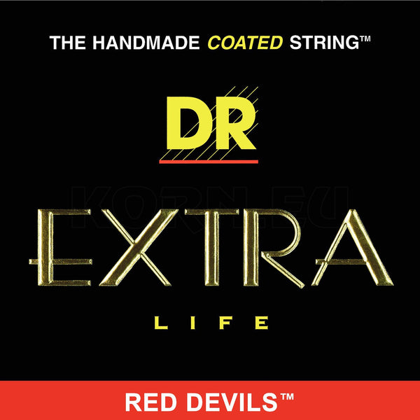 DR Strings Red Devils - Red Coated Electric Guitar Strings - 11-50 Gauge (1 Pack) (RDE-11)