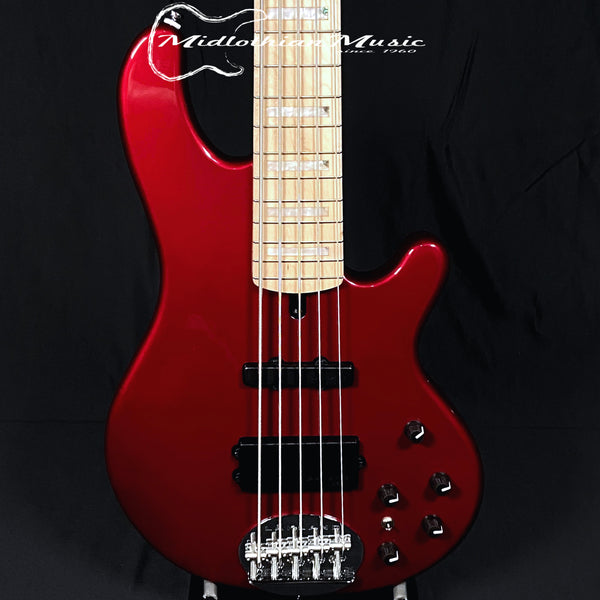 Lakland Skyline 55-02 Custom - 5-String Bass Guitar - Candy Apple Red Gloss Finish