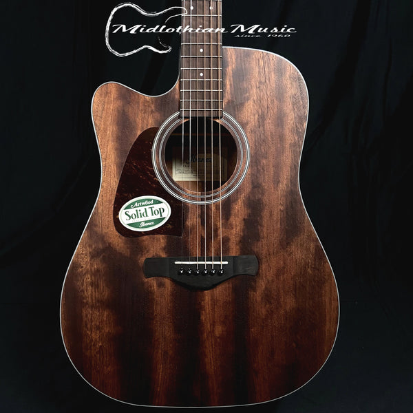 Ibanez AW54LCEOPN - Left-Handed Dreadnought - Acoustic-Electric Guitar - Natural Open Pore Finish