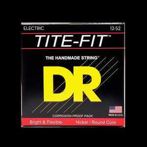 DR Strings - Tite-Fit - Nickel Plated Electric Guitar Strings - 12-52 (1 Pack)