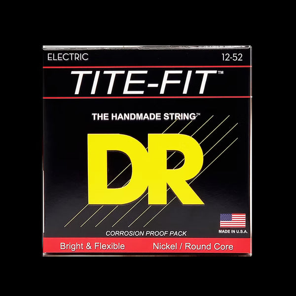 DR Strings - Tite-Fit - Nickel Plated Electric Guitar Strings - 12-52 (1 Pack)