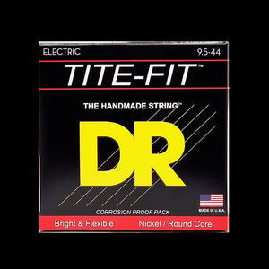 DR Strings - Tite-Fit - Nickel Plated Electric Guitar Strings - 9.5-44 (1 Pack)