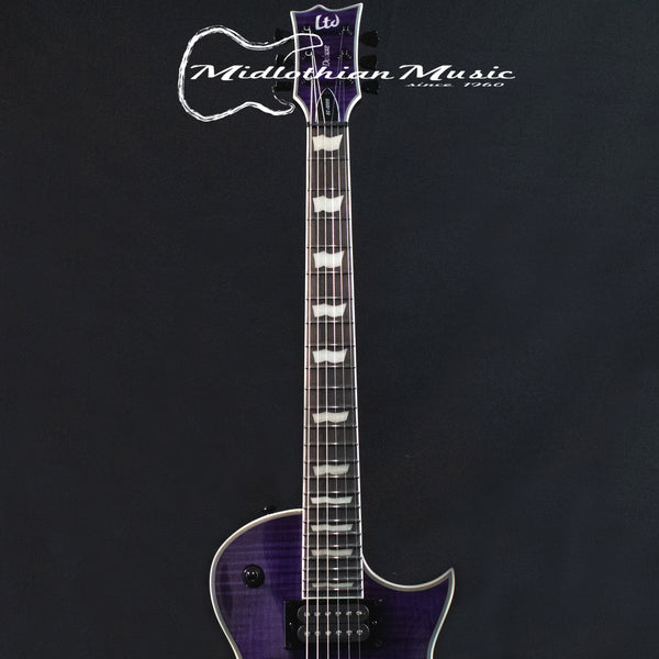 ESP LTD EC-1000 Electric Guitar - See Through Purple Gloss Finish (Open Box/Demo Model)