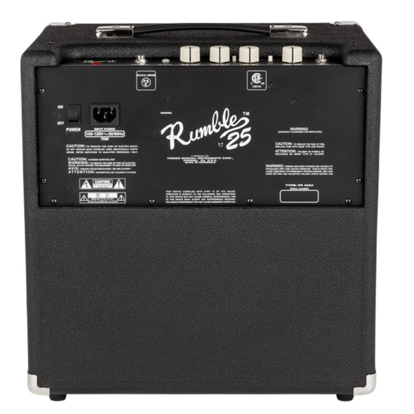 Fender Rumble 25 Bass - 25 Watt Bass Combo Amp - 1 x 8" Speaker - New!