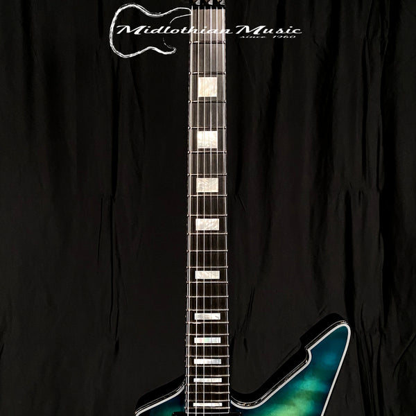 Schecter E-1 FR S (Floyd Rose + Sustaniac Pickup) Special Edition - Green Burst Finish