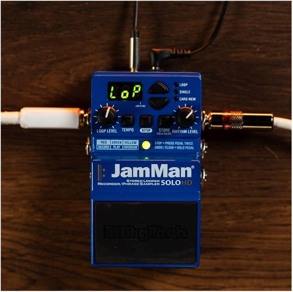 DigiTech - JamMan - Solo HD Stereo Looper Pedal - Blue Finish