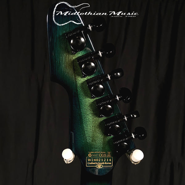 Schecter E-1 FR S (Floyd Rose + Sustaniac Pickup) Special Edition - Green Burst Finish