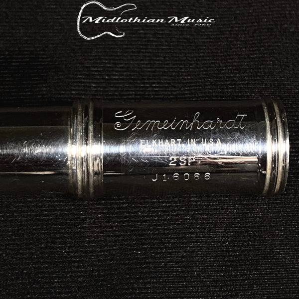 Gemeinhardt Pre-Owned 2SP Silver Plated Closed Hole Flute w/Case #J16066 - Very Good!