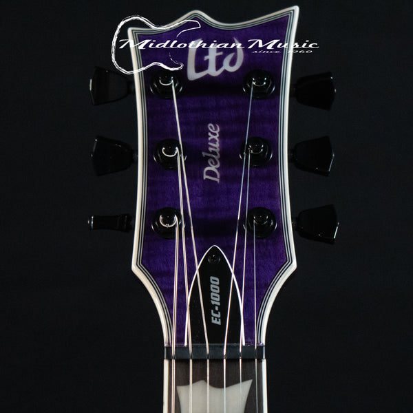 ESP LTD EC-1000 Electric Guitar - See Through Purple Gloss Finish (Open Box/Demo Model)