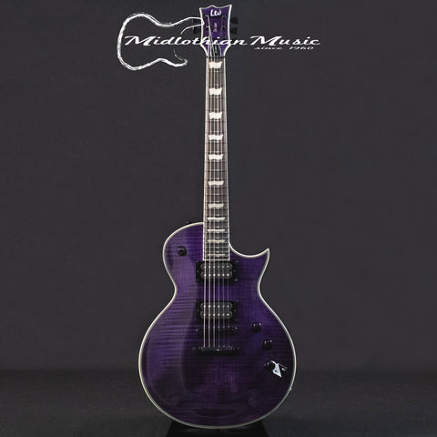 ESP LTD EC-1000 Electric Guitar - See Through Purple Gloss Finish (Open Box/Demo Model)