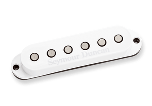 Seymour Duncan - SSL-3 Hot For Strat - High Output Single Coil Pickup Middle Position RWRP - White Finish (11202-01-RwRp)