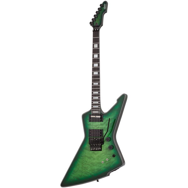 Schecter E-1 FR S (Floyd Rose + Sustaniac Pickup) Special Edition - Green Burst Finish