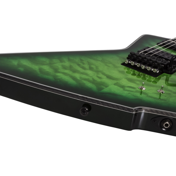 Schecter E-1 FR S (Floyd Rose + Sustaniac Pickup) Special Edition - Green Burst Finish