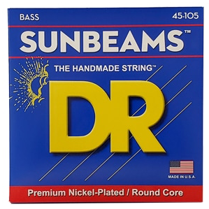 DR Strings - NMR-45 Sunbeams - Nickel-Plated 4-String Bass Guitar Strings - .045-.105 Medium (1 Pack)