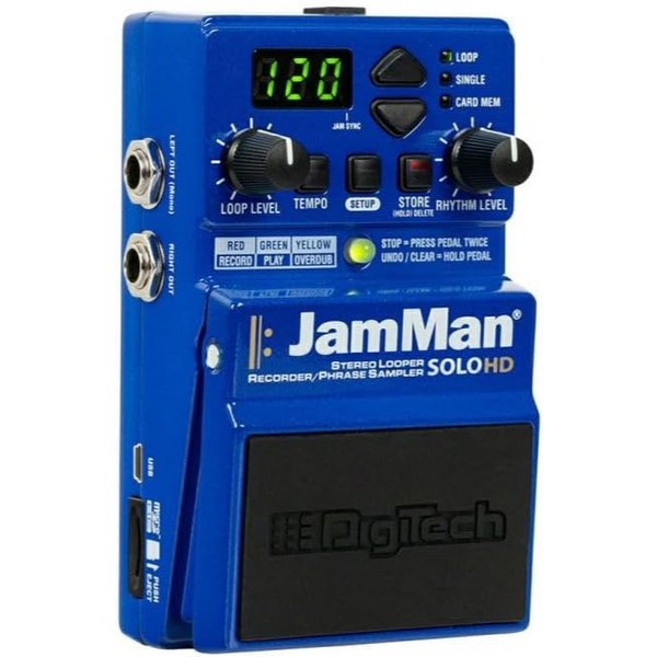 DigiTech - JamMan - Solo HD Stereo Looper Pedal - Blue Finish