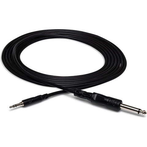 Hosa CMP-110 1/4" TS To 3.5mm TRS Mono Interconnect Cable - 10FT