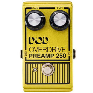 DOD Overdrive Preamp 250 Pedal - Yellow Finish