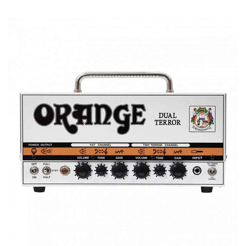 Orange - Dual Terror 30/15/7-Watt - 2-Channel Tube Head Amplifier - White Finish