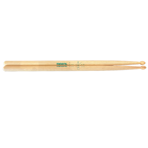 Regal Tip By Calato 5B Wood Tip Drum Sticks w/Green Stick Man (1 Pair)