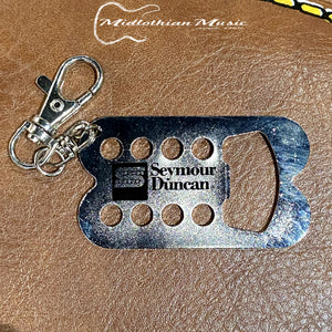 Seymour Duncan Bottle Opener Keychain - Chrome Finish