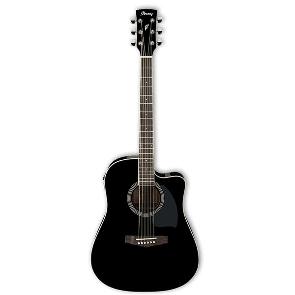 Ibanez PF15ECE - Dreadnought Acoustic-Electric Guitar - Gloss Black Finish