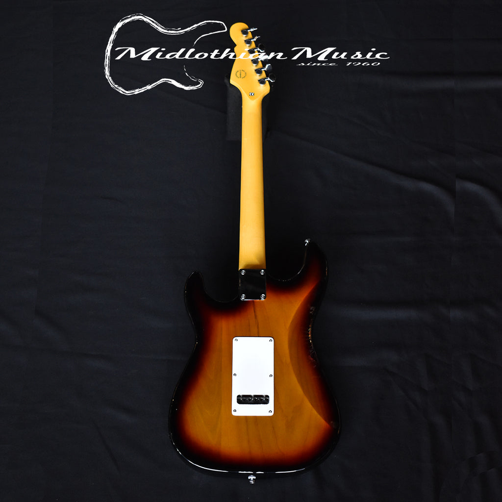 G&L Tribute Legacy Electric Guitar - 3-Tone Sunburst w/White Pickguard