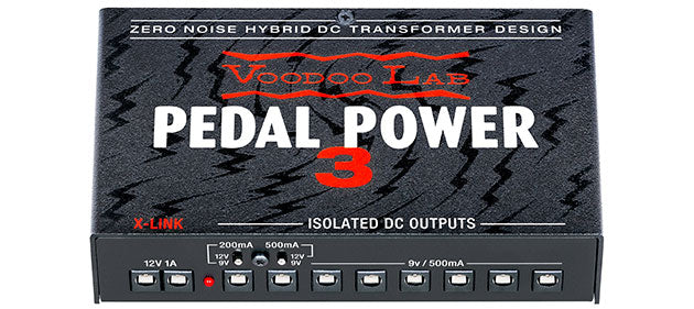 Voodoo Lab - Pedal Power 3 - Pedal Power Supply - 8 Isolated 500mA DC Outputs